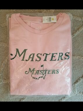 Masters Pink Crewneck with Green Logo
